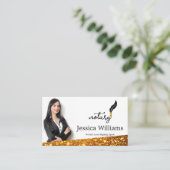 Notarisch Openbaar Elegant Manuscript Gewoon Visit Visitekaartje (Staand voorkant)