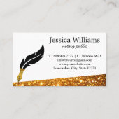 Notarisch Openbaar Elegant Manuscript Gewoon Visit Visitekaartje (Achterkant)