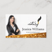 Notarisch Openbaar Elegant Manuscript Gewoon Visit Visitekaartje (Voorkant)