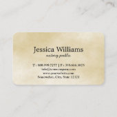 Notarisch Openbaar Elegant Manuscript Gewoon Visit Visitekaartje (Achterkant)