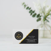 Notarisch Openbaar Elegant Manuscript Gewoon Visit Visitekaartje (Staand voorkant)