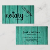 Notarisch Openbaar Elegant Manuscript Gewoon Visit Visitekaartje (Voorkant / Achterkant)