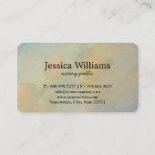 Notarisch Openbaar Elegant Manuscript Gewoon Visit Visitekaartje (Achterkant)