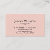 Notarisch Openbaar Elegant Manuscript Gewoon Visit Visitekaartje (Achterkant)