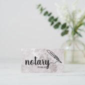 Notarisch Openbaar Elegant Manuscript Gewoon Visitekaartje (Staand voorkant)