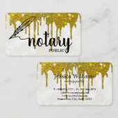 Notarisch Openbaar Elegant Manuscript Gewoon Visitekaartje (Voorkant / Achterkant)