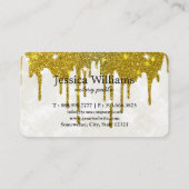 Notarisch Openbaar Elegant Manuscript Gewoon Visitekaartje (Achterkant)