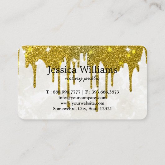 Notarisch Openbaar Elegant Manuscript Gewoon Visitekaartje (Achterkant)