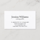 Notarisch Openbaar Elegant Manuscript Gewoon Visitekaartje (Achterkant)