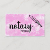 Notarisch Openbaar Elegant Manuscript Gewoon Visitekaartje (Voorkant)