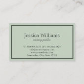 Notarisch Openbaar Elegant Manuscript Gewoon Visitekaartje (Achterkant)