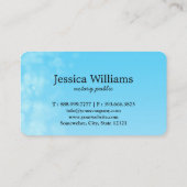 Notarisch Openbaar Elegant Manuscript Gewoon Visitekaartje (Achterkant)