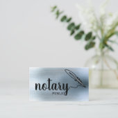 Notarisch Openbaar Elegant Manuscript Gewoon Visitekaartje (Staand voorkant)