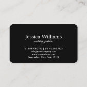 Notarisch Openbaar Elegant Manuscript Gewoon Visitekaartje (Achterkant)