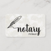 Notarisch Openbaar Elegant Manuscript Plain Visitekaartje (Voorkant)