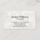 Notarisch Openbaar Elegant Manuscript Plain Visitekaartje (Achterkant)