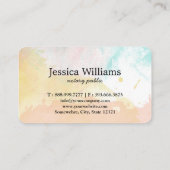 Notarisch Openbaar Elegant Manuscript Plain Visitekaartje (Achterkant)