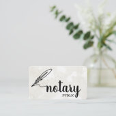 Notarisch Openbaar Elegant Manuscript Plain Visitekaartje (Staand voorkant)