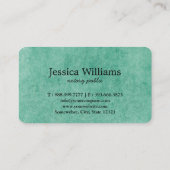 Notarisch Openbaar Elegant Manuscript Plain Visitekaartje (Achterkant)