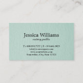 Notarisch Openbaar Elegant Manuscript Plain zwart- Visitekaartje (Achterkant)