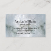 Notarisch Openbaar Elegant Manuscript Plain zwart- Visitekaartje (Achterkant)