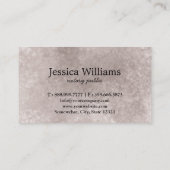 Notarisch Openbaar Elegant Manuscript Plain zwart- Visitekaartje (Achterkant)