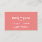 Notarisch Openbaar Elegant Manuscript Plain zwart- Visitekaartje (Achterkant)