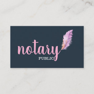 Notarisch Openbaar Elegant Manuscript Plain zwart- Visitekaartje