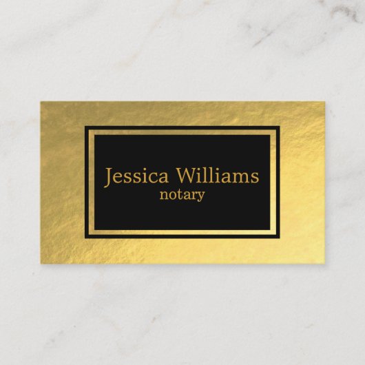 Notarisch publiek elegant script vlakin Moderne Lu Visitekaartje (Voorkant)