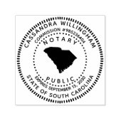 Notarisch publiek South Carolina Zelfinktende Stempel (Design)