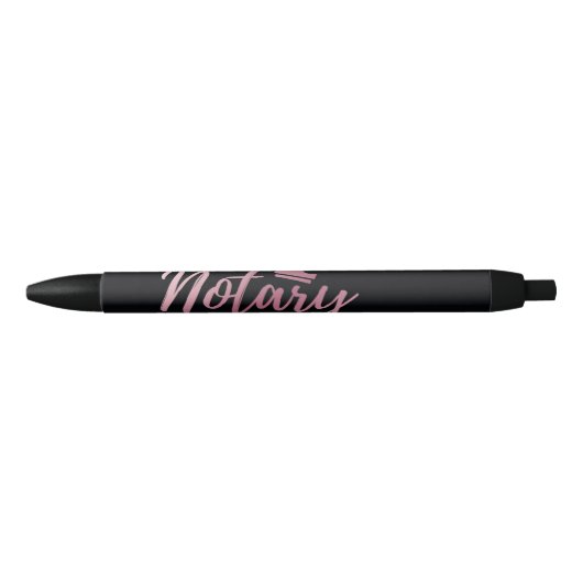 Notarisch roze zwarte inkt pen (Voorkant)