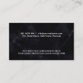 Notarische quillepen en stempel visitekaartje (Achterkant)