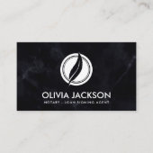 Notarische quillepen en stempel visitekaartje (Voorkant)