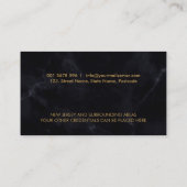 Notarische quillepen en stempel visitekaartje (Achterkant)