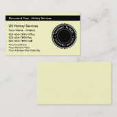 Notarische Visitekaartjes (Voorkant / Achterkant)