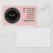 Notarische Visitekaartjes (Voorkant / Achterkant)