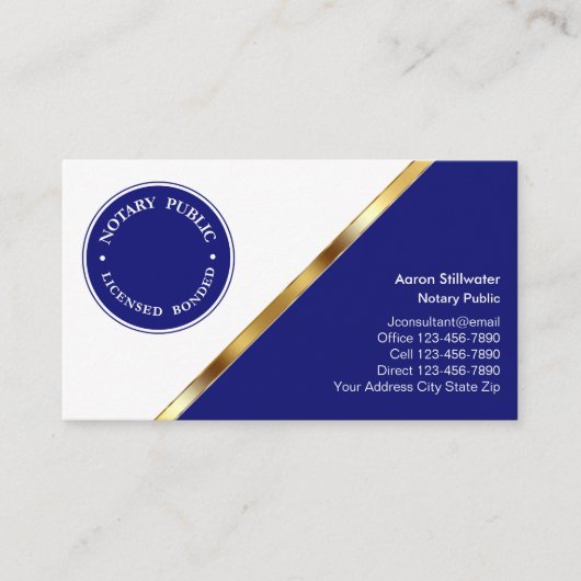 Notarische Visitekaartjes (Voorkant)