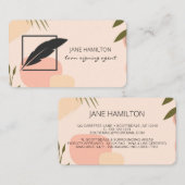 Notarisondertekenaar Boho Visitekaartje (Voorkant / Achterkant)