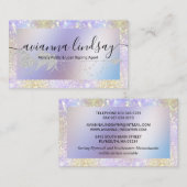 Notarisondertekenaar Glitter Hologram Visitekaartje (Voorkant / Achterkant)