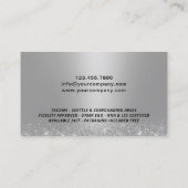 Notarisondertekenaar Modern Black Foto Visitekaartje (Achterkant)