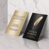 Notarisondertekenaar Modern Black & Gold Visitekaartje