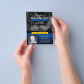 Notarisondertekenaar Modern Blue Photo Flyer (Hand)