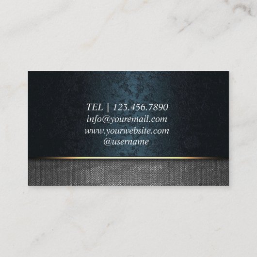 Notarisondertekenaar Modern Green Visitekaartje (Achterkant)