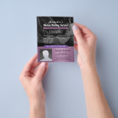 Notarisondertekenaar Modern Paars Foto Flyer (Hand)