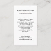 Notarisondertekenaar Modern Roos Foto Visitekaartje (Achterkant)