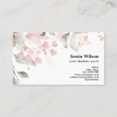 Notarisondertekenaar Modern Roos Gold Glitter Visitekaartje (Achterkant)