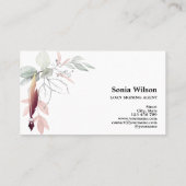 Notarisondertekenaar Modern Roos Gold Glitter Visitekaartje (Achterkant)