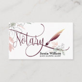 Notarisondertekenaar Modern Roos Gold Glitter Visitekaartje (Voorkant)