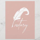 Notarisondertekenaar Moderne foto Flyer (Achterkant)