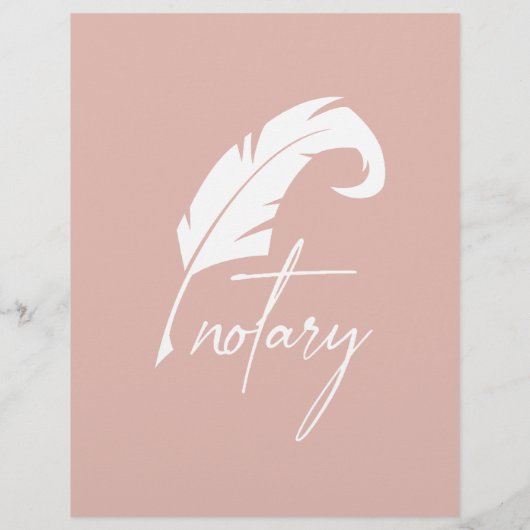 Notarisondertekenaar Moderne foto Flyer (Achterkant)